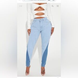 NWT Fashion Nova Tres Chic Skinny Jean Size‎ 5